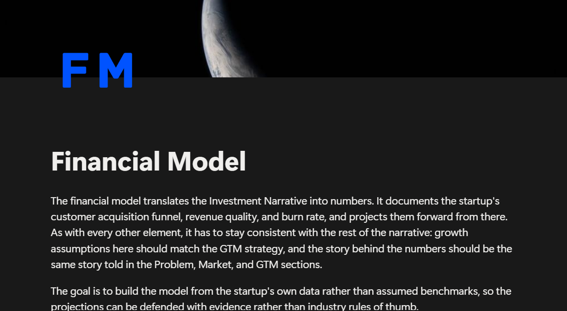 Product 2: Preparation Financial Model preview
